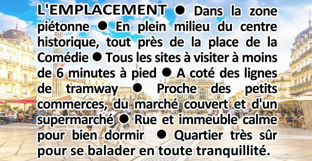 Comedie Musee-Fabre Parking Offert Climatisation Apartment Montpellier Bagian luar foto