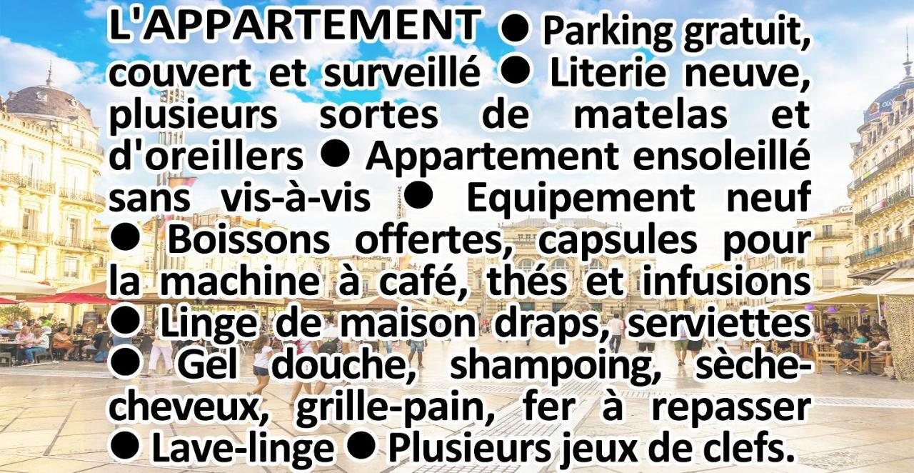 Comedie Musee-Fabre Parking Offert Climatisation Apartment Montpellier Bagian luar foto